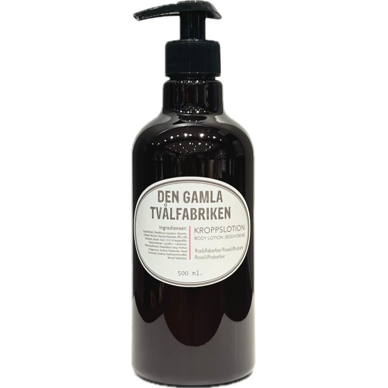 Lotion kropp med pump Ros/Rabarber 500 ml Lotion kropp med pump Ros/Rabarber 500 ml