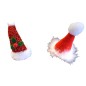 Hårklämma Jul Tomtemössa röd/glitter 2-pack 10 cm