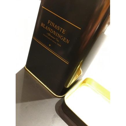 Teburk svart/guld plåt
