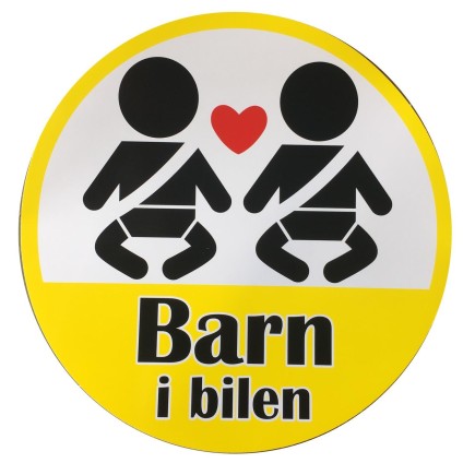 Stickers Barn i bilen 19,5cm