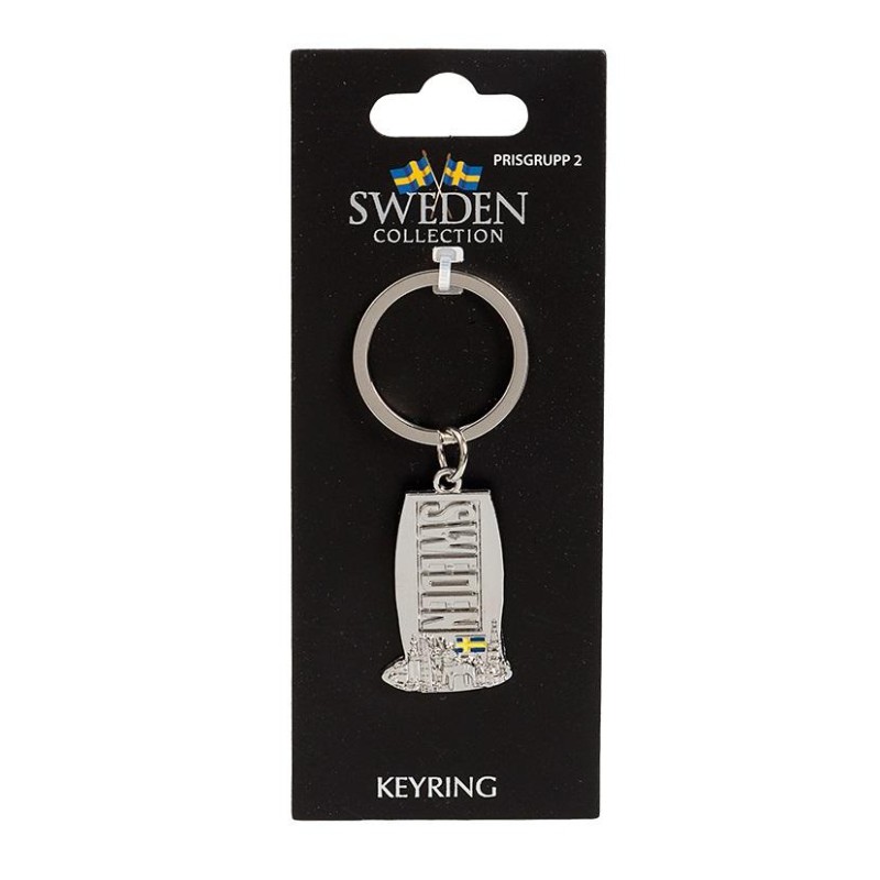 Nyckelring Souvenir Bricka Stadssiluett Nyckelring Souvenir Bricka Stadssiluett