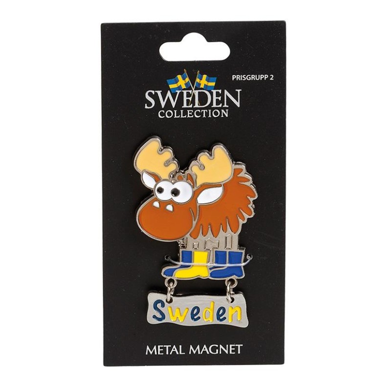 Magnet Souvenir Älg med skylt Magnet Souvenir Älg med skylt
