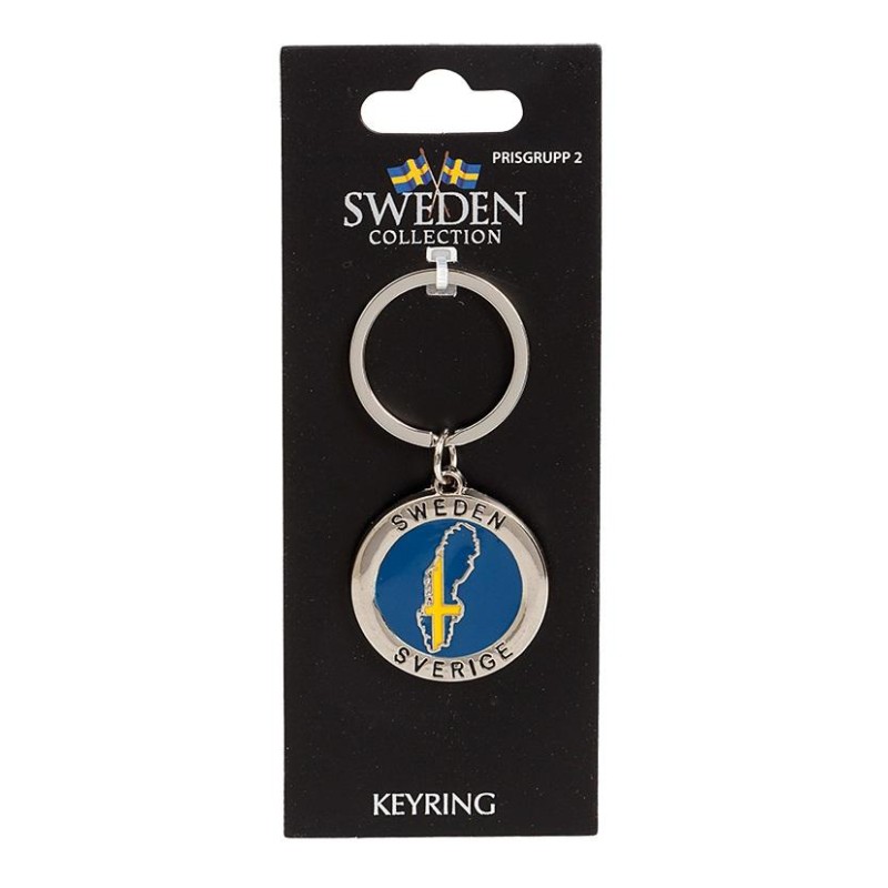 Nyckelring Souvenir Karta Sverige Sweden Nyckelring Souvenir Karta Sverige Sweden