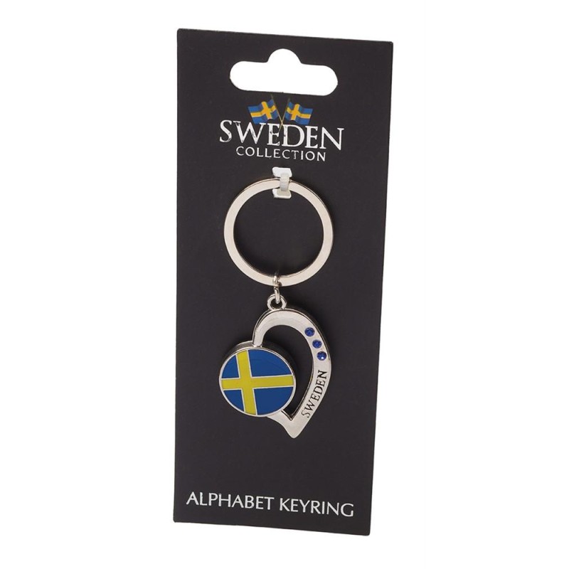 Nyckelring Souvenir Hjärta Flagga Nyckelring Souvenir Hjärta Flagga