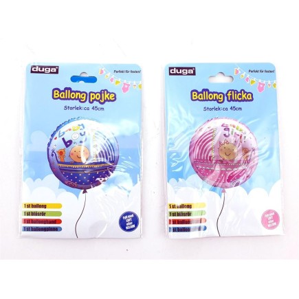 Ballong Pojke Blå 45 cm