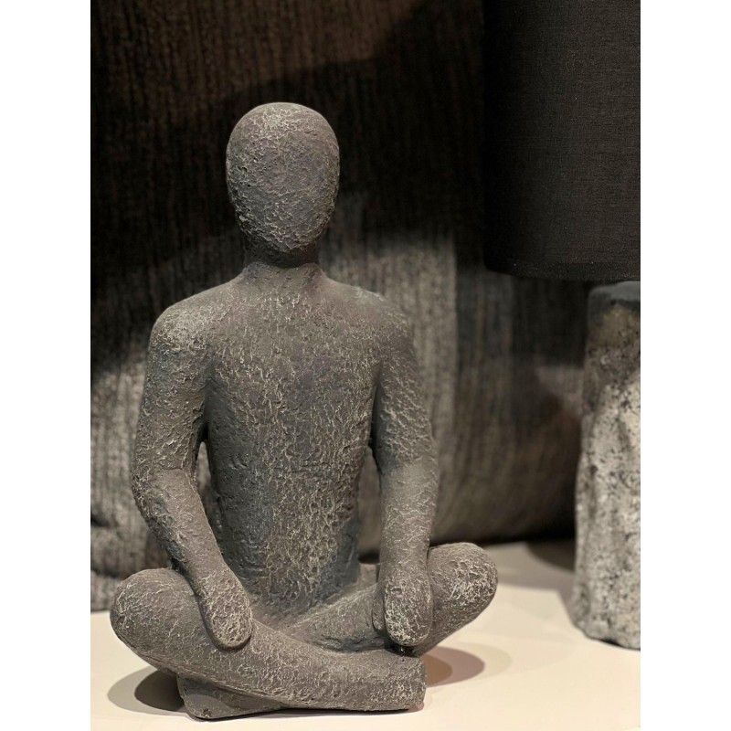 Figur Meditation Svart 28 cm Figur Meditation Svart 28 cm