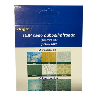 Nanotejp Dubbelhäftande 1,5 m x 50mm Nanotejp Dubbelhäftande 1,5 m x 50mm