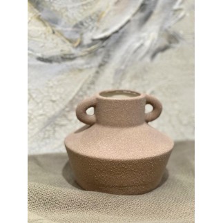 Urna Vas med handtag Beige 12 cm