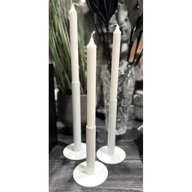 Ljusstake Smide Vit 20 cm Ljusstake Smide Vit 20 cm