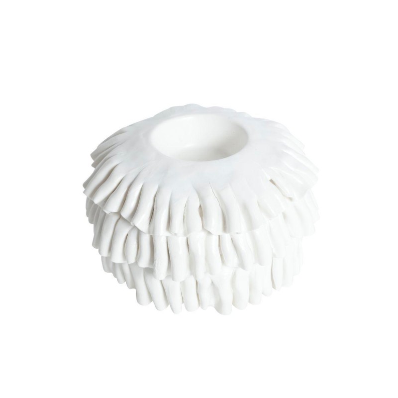 Ljushållare Volang Vit 12 cm Ljushållare Volang Vit 12 cm