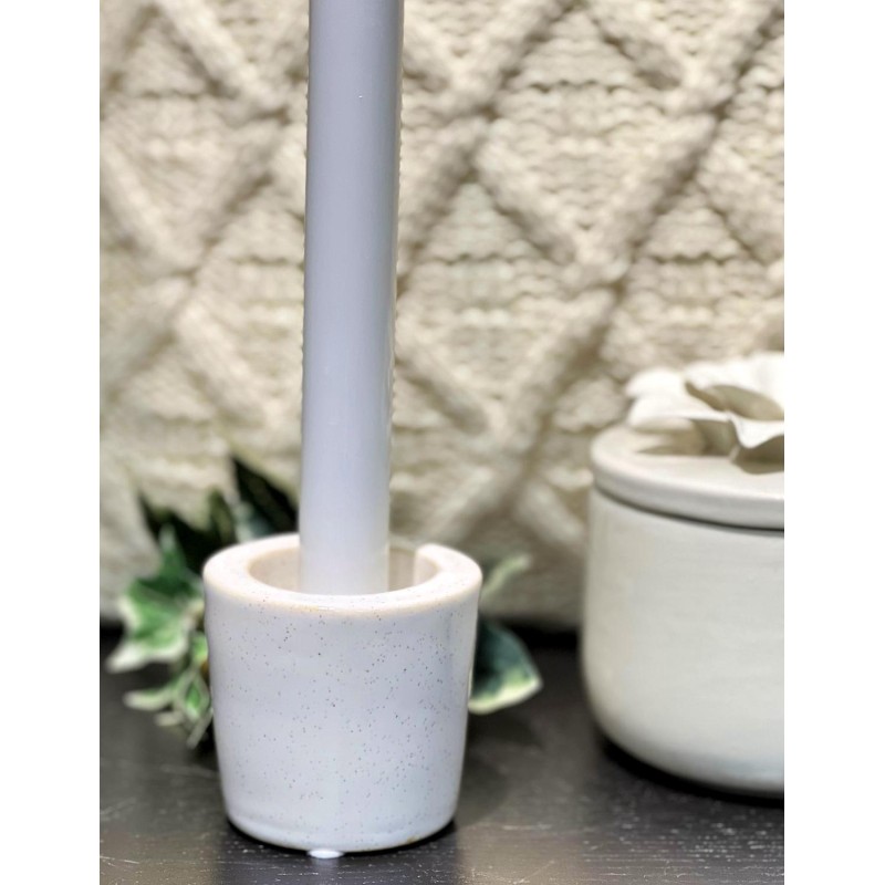 Ljusstake Vit Keramik Ljusstake Vit Keramik