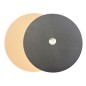 Underlägg Runt Läderlook Beige/Svart 4-pack