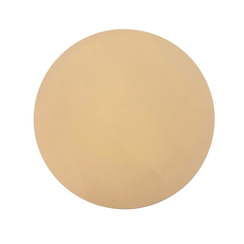 Underlägg Runt Läderlook Beige/Svart 4-pack Underlägg Runt Läderlook Beige/Svart 4-pack