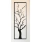 Tavla Träd Svart Metall 23x69 cm