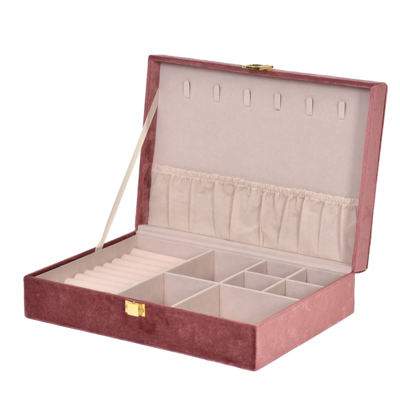 Smyckeskrin Rosa Sammet Smyckeskrin Rosa Sammet