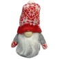 Tomte Luva Röd/Vit mönstrad 13 cm