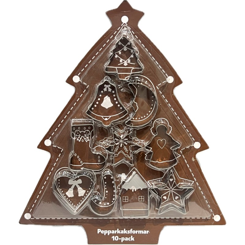 Pepparkaksformar 10-pack 1,5 cm