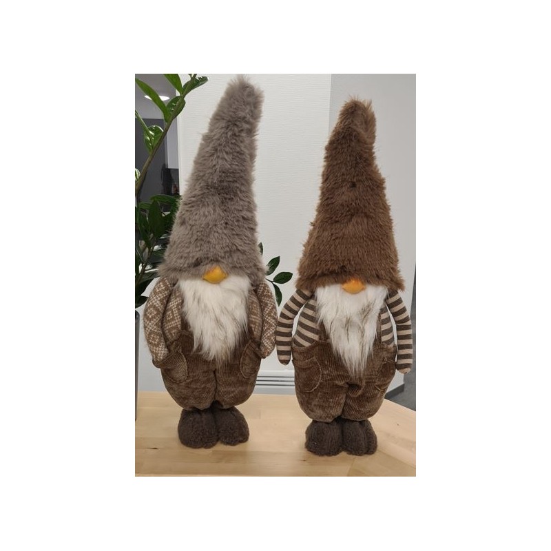 Tomte Greige/Brun Mönstrad 63cm