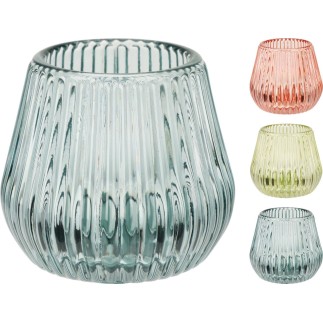 Ljuskopp Rosa Glas 