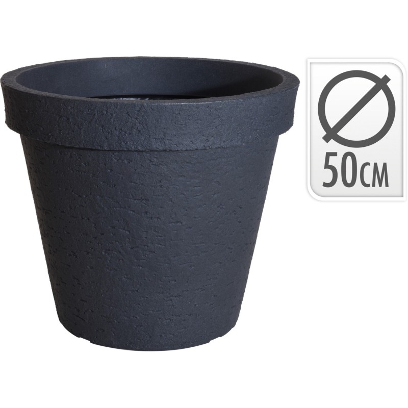 Kruka Svartgrå Plast D50 cm Kruka Svartgrå Plast D50 cm