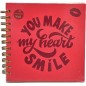 Anteckningsbok You Make My Heart Smile Rosa Anteckningsbok You Make My Heart Smile Rosa