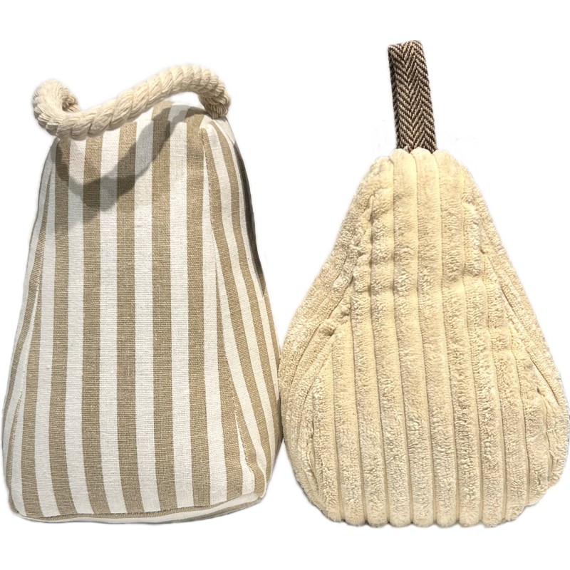Dörrstopp Dekoration Randig Grå Beige 17 cm Dörrstopp Dekoration Randig Grå Beige 17 cm